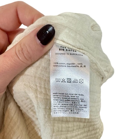 The Tiny Big Sister by Tiny Cottons Double Gauze Tiered Midi Dress size 38/US6 - Picture 8 of 9